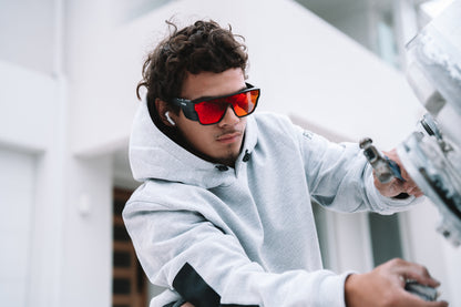 SafeStyle Primes Matte Black Frame Reflectors Coloured Lens Safety Glasses