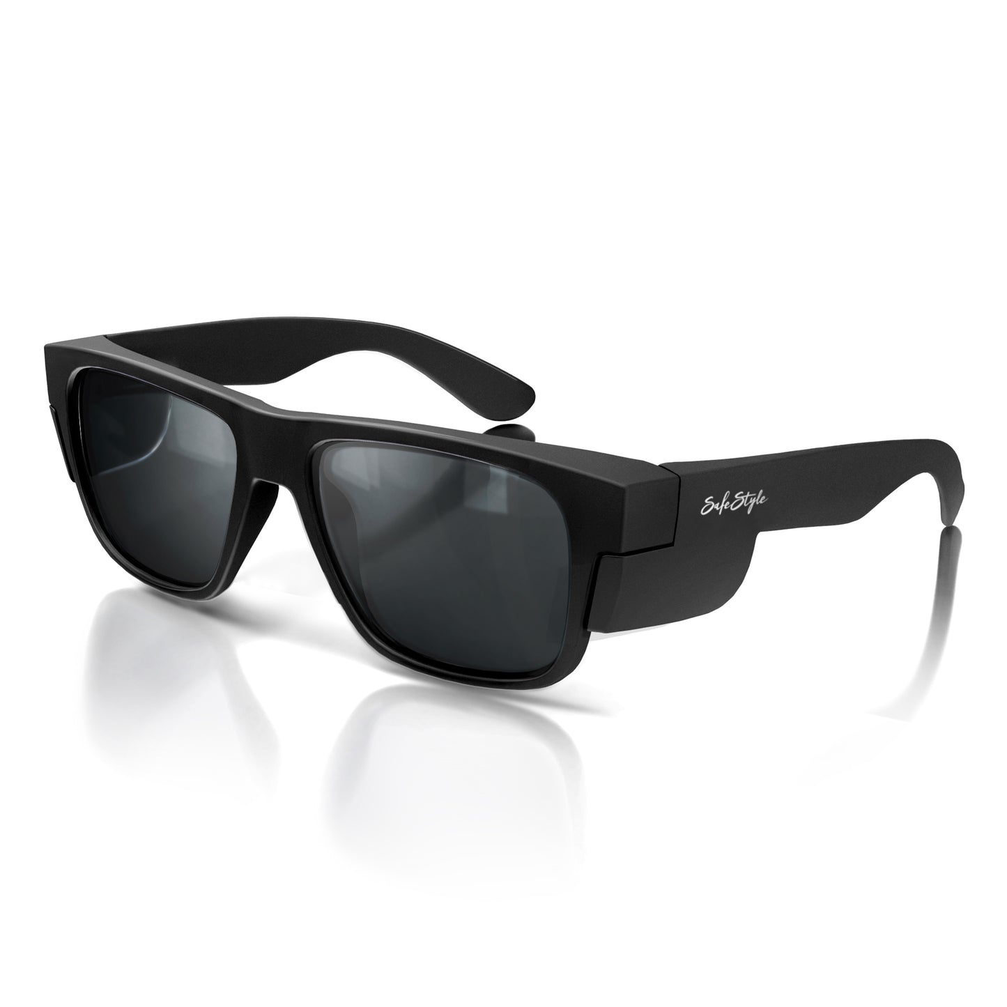 SafeStyle Fusions Matte Black Frame Polarised Safety Glasses