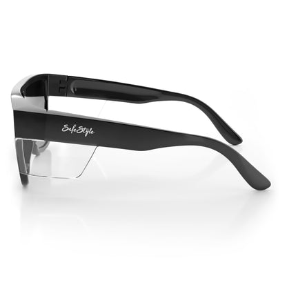 SafeStyle Primes Black Frame Tinted Lens Safety Glasses
