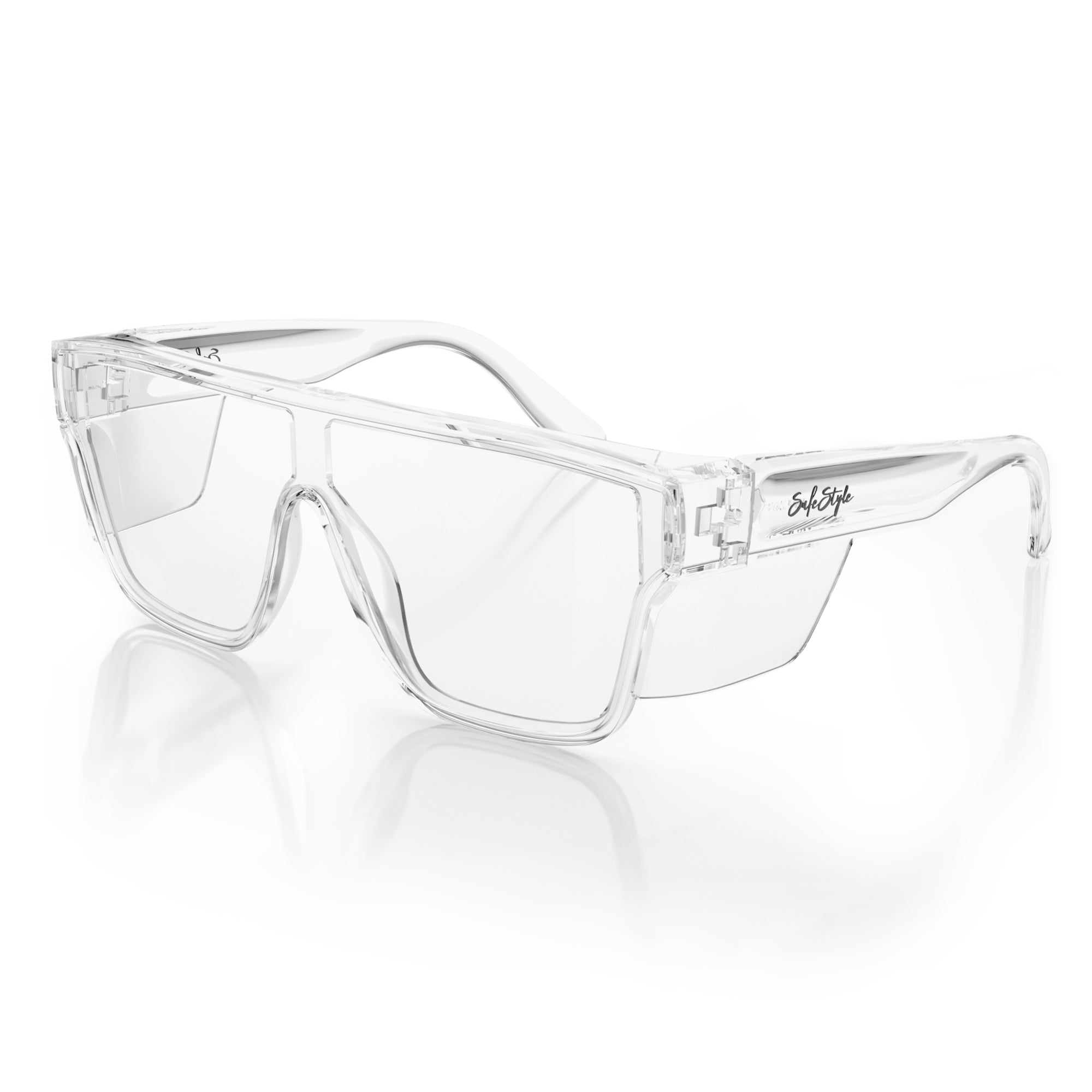 SafeStyle Primes Clear Frame Clear Lens Safety Glasses