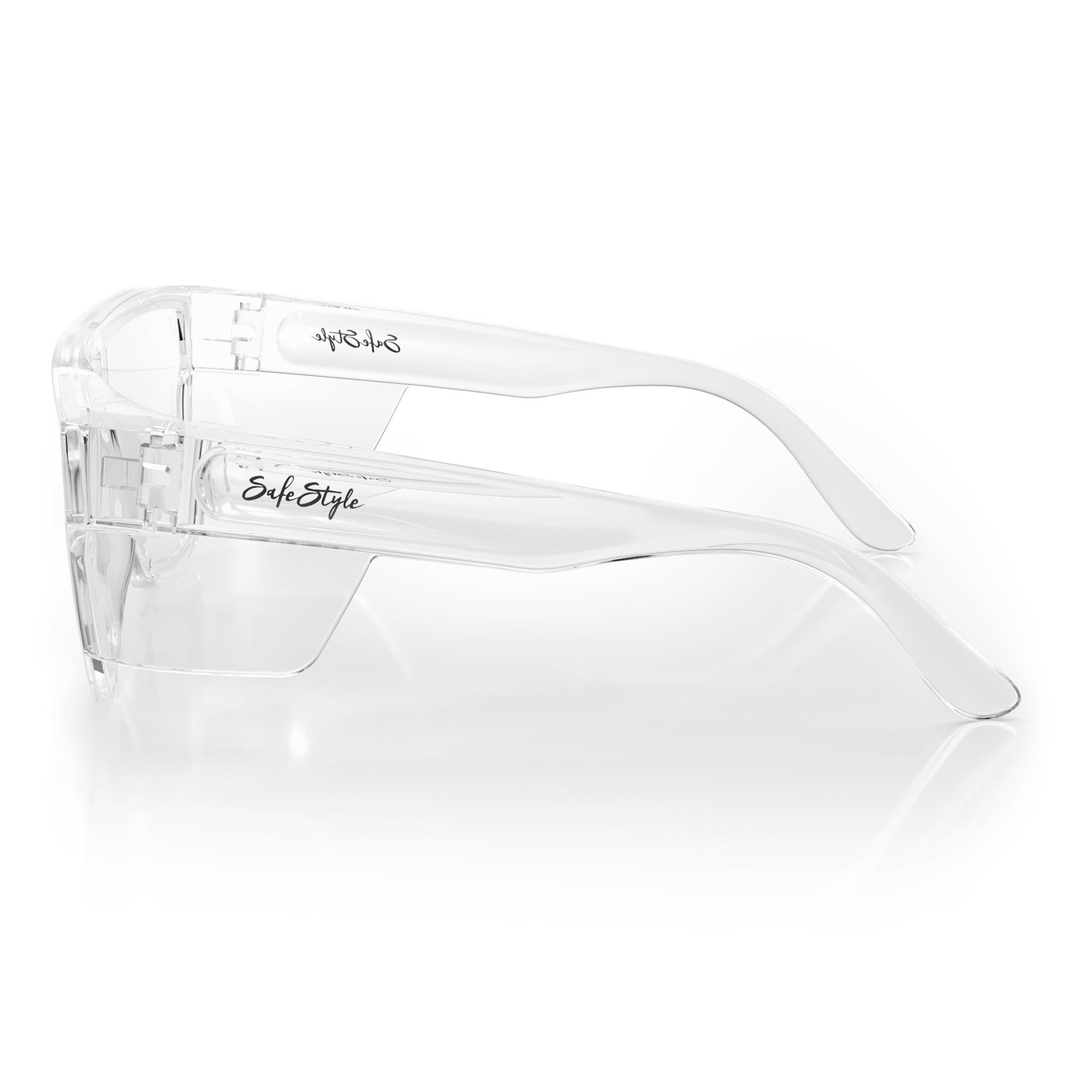 SafeStyle Primes Clear Frame Clear Lens Safety Glasses