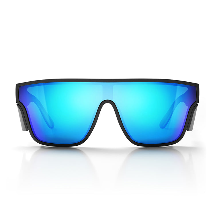 SafeStyle Primes Matte Black Frame Reflectors Coloured Lens Safety Glasses