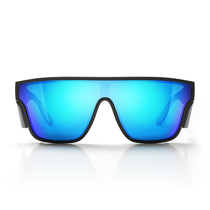 SafeStyle Primes Matte Black Frame Reflectors Coloured Lens Safety Glasses