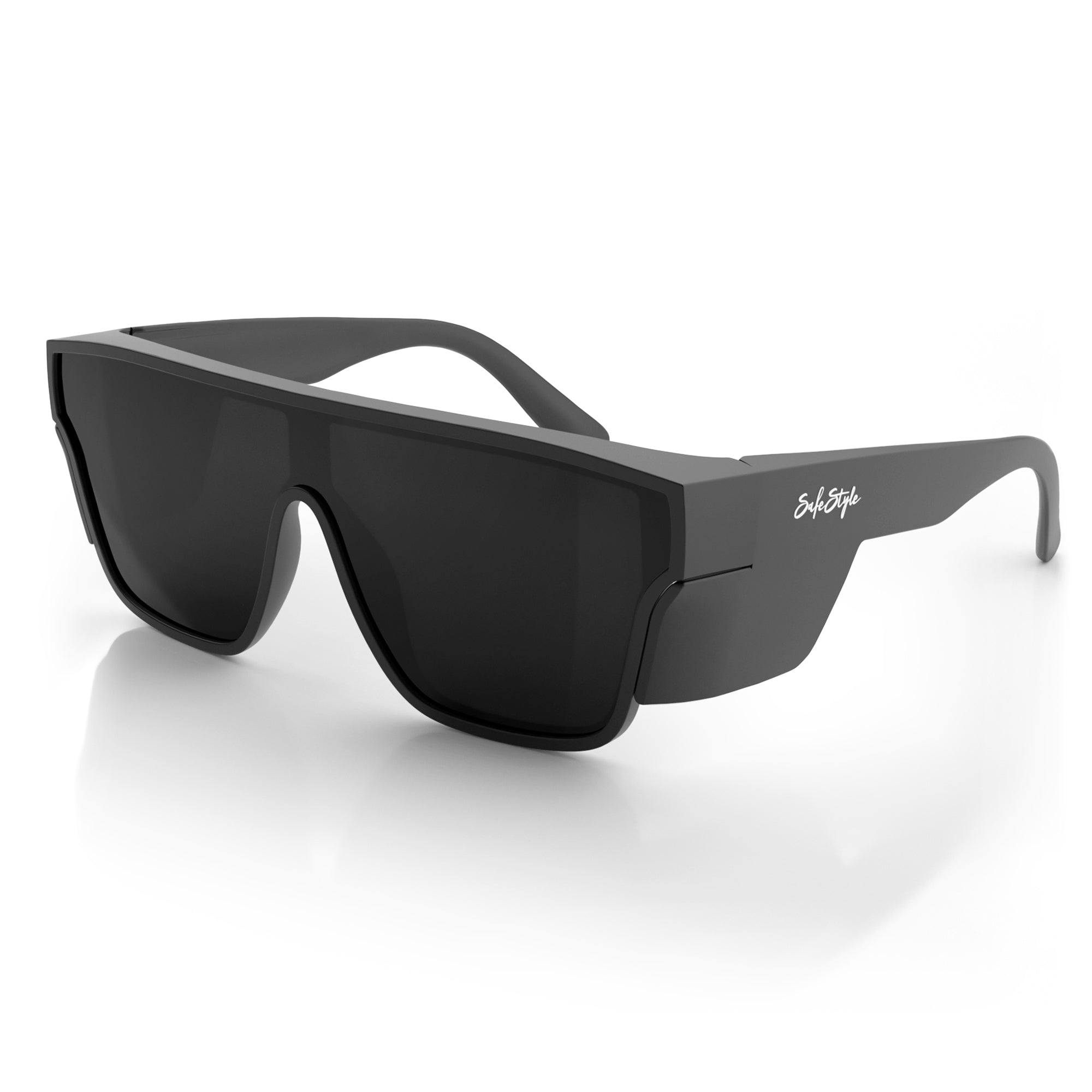 SafeStyle Primes Matte Black Frame Polarised Lens Safety Glasses