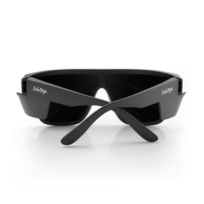 SafeStyle Primes Matte Black Frame Polarised Lens Safety Glasses