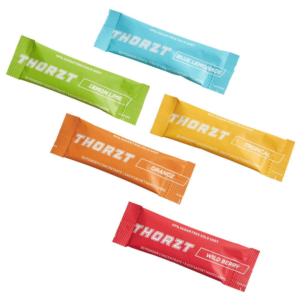 THORZT 99% Sugar Free Solo Shots Mixed Flavour (50 Pack)
